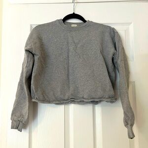 J. Galt Crew Neck Cropped Sweatshirt